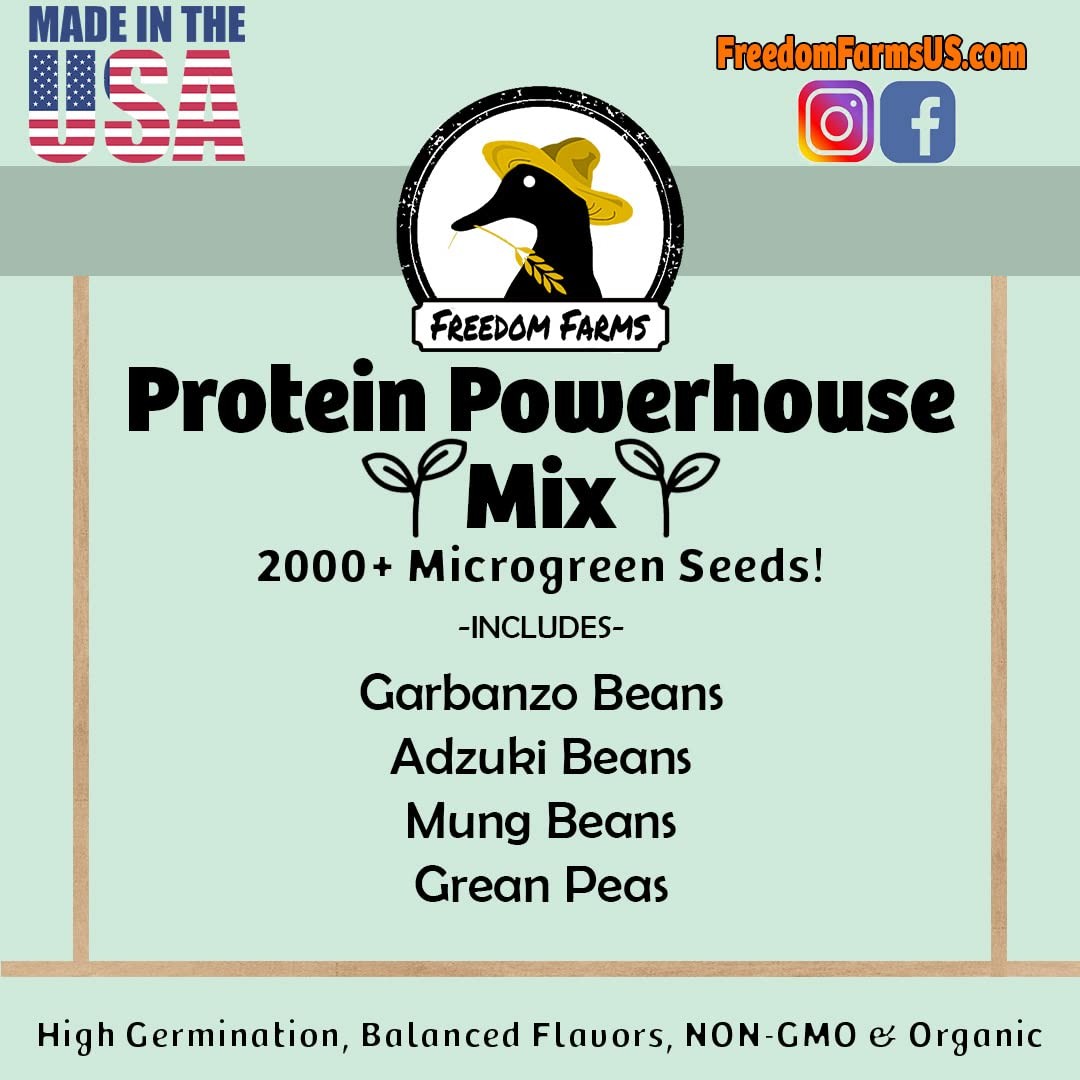 1/2 Pound Protein Bean Sprout Starter Seeds - 8 Servings per Bag - Organic NO... gallery
