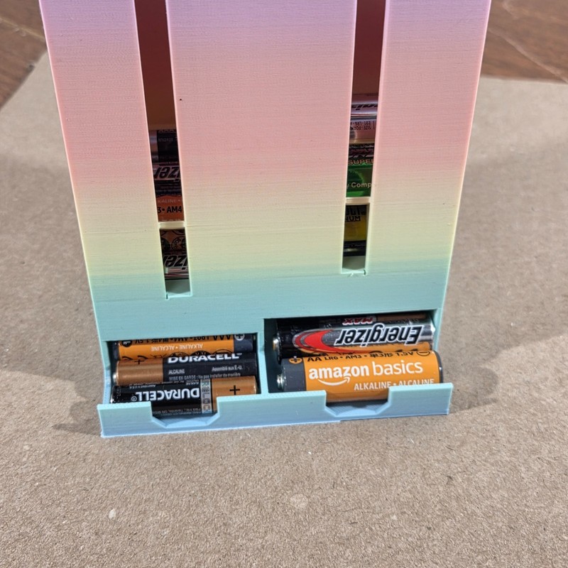 Battery Storage Dispenser Holds 45+ AAA & 30+ AA gallery