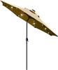 9' Solar LED Lighted Patio Umbrella W/ 8 Ribs/Tilt Adjustment Crank Lift System gallery
