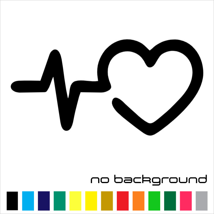 Lifeline Heart Sticker Vinyl Decal - Heartbeat Medical EKG Health Car Window gallery