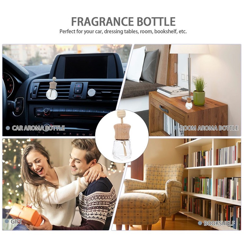 4 Pcs Perfume Refill Bottle Diffuser Scents Car Container Aromatherapy gallery