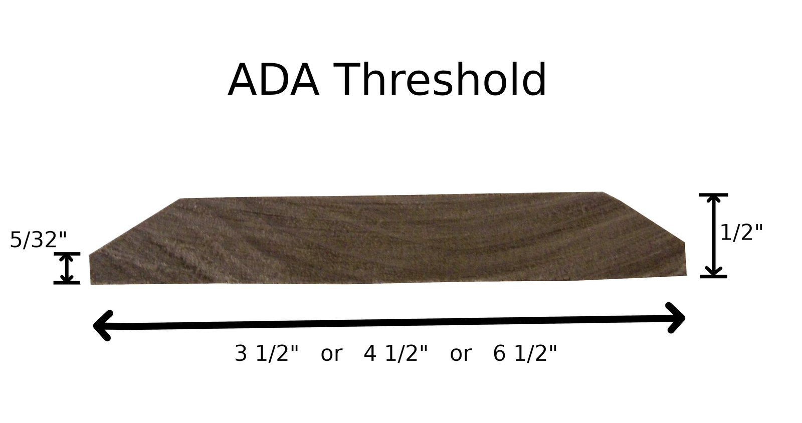 RED OAK ADA Compliant Interior Threshold-Hartford Building Products HBP gallery