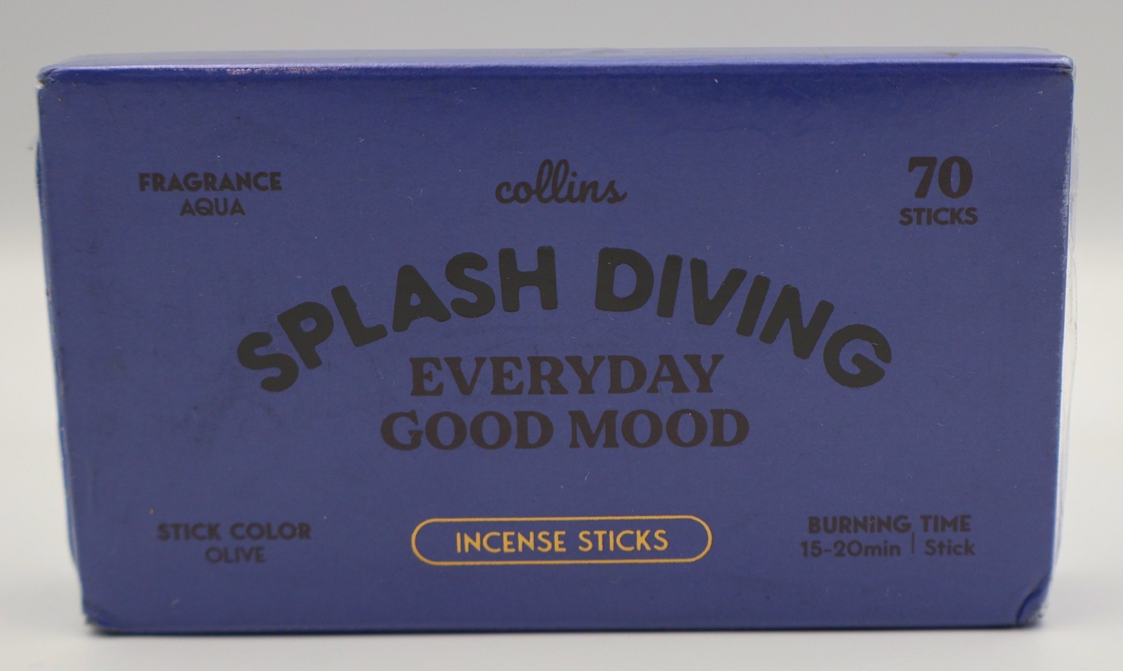 Collins SPLASH DIVING (Aqua) Every Day Good Mood INCENSE STICKS (70, Olive) NEW gallery
