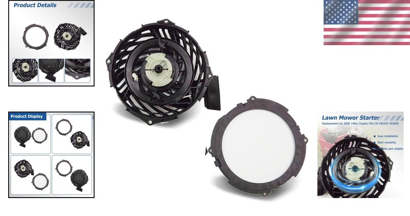 Lightweight Recoil Pull Start for Briggs Stratton 140cc - Easy Installation gallery