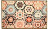 PRINTED NYLON RUG (nonskid latex)(18"x 30") COLORFUL MOSAIC DESIGN,AVALON,rec,KH gallery