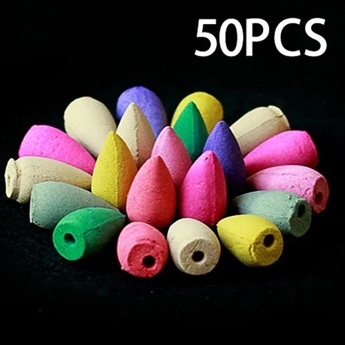 NEW Version Backflow Incense Burner Cones Mixed Flower Flavor Smoke Bullet Cone gallery