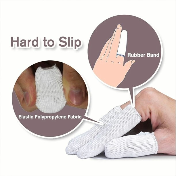 EvridWear Polypropylene Finger Cots, Reusable Toe Thumb Protector (10 Pcs) gallery