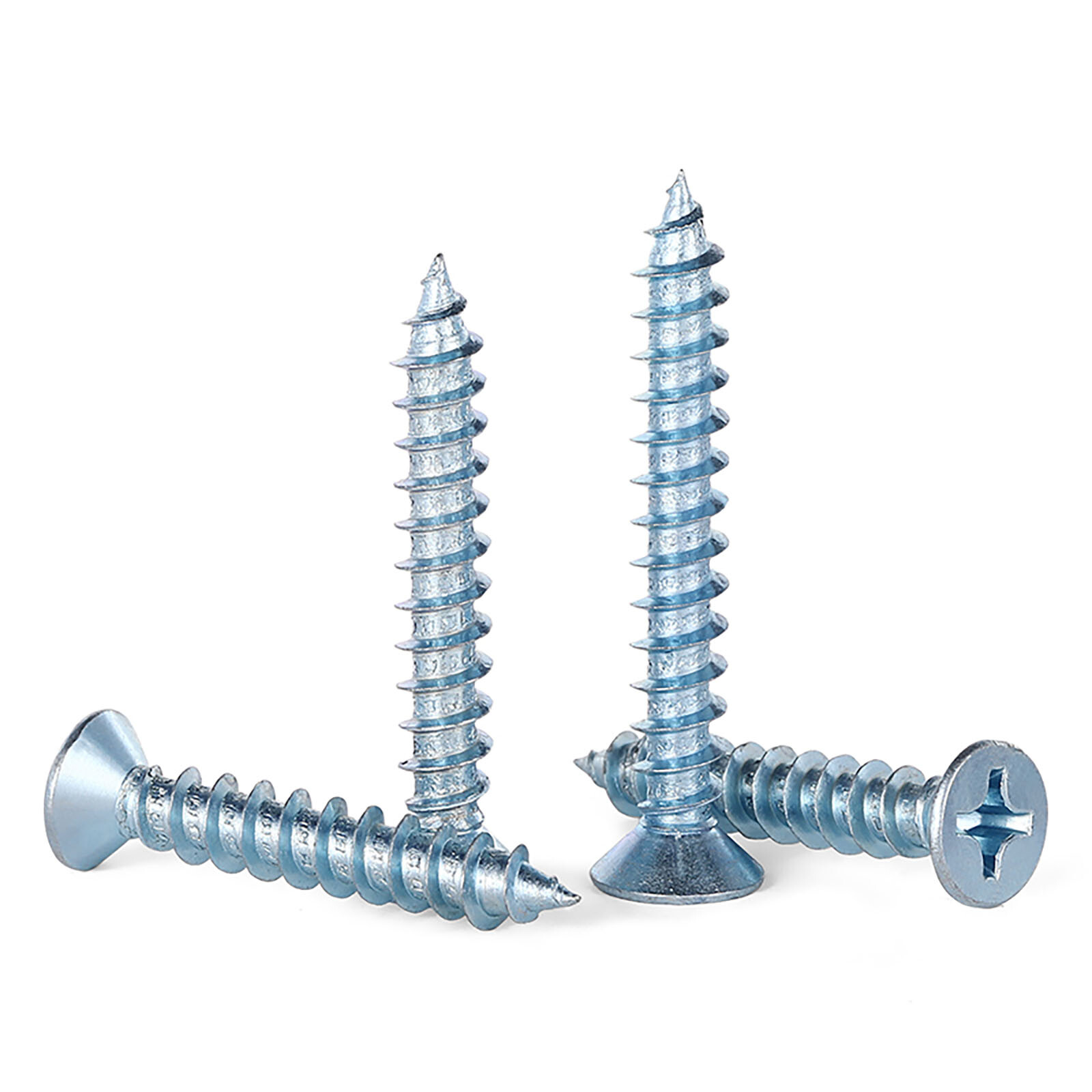 M2-M6 Pozi Countersunk Self Tapping Screws - Carbon Steel Zinc Tappers Din 7982 gallery