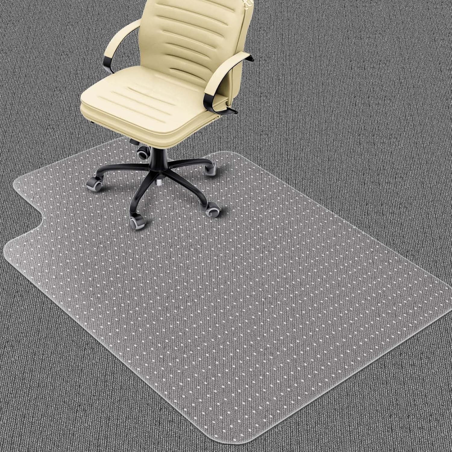 36"x48" Office Chair Mat Computer Desk Chair Mat for Carpet Floor w/Extended Lip gallery