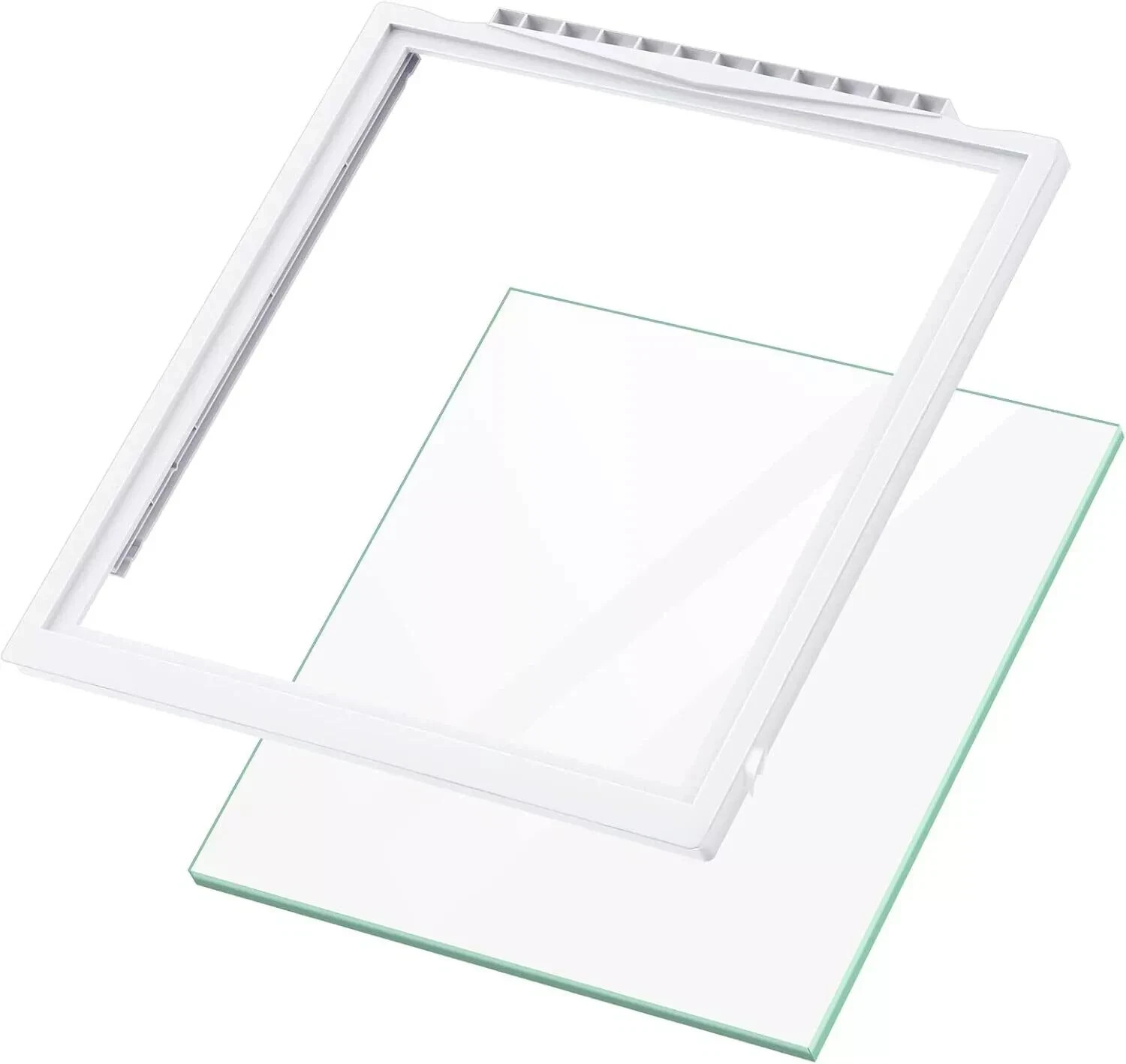 🔥NEW Frigidaire Refrigerator Shelf FRAME WITH GLASS 241969501 & 240443384 🔥 gallery