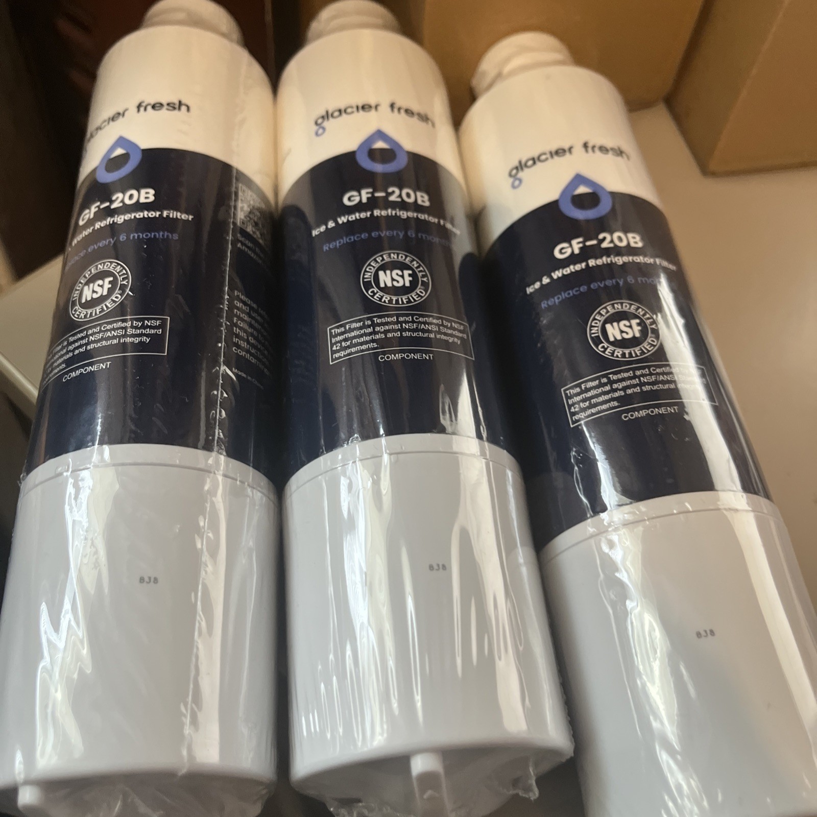 Glacier Fresh Water Filter GF-20B (3 Pack) NEW - SEALED Fast Shipping gallery