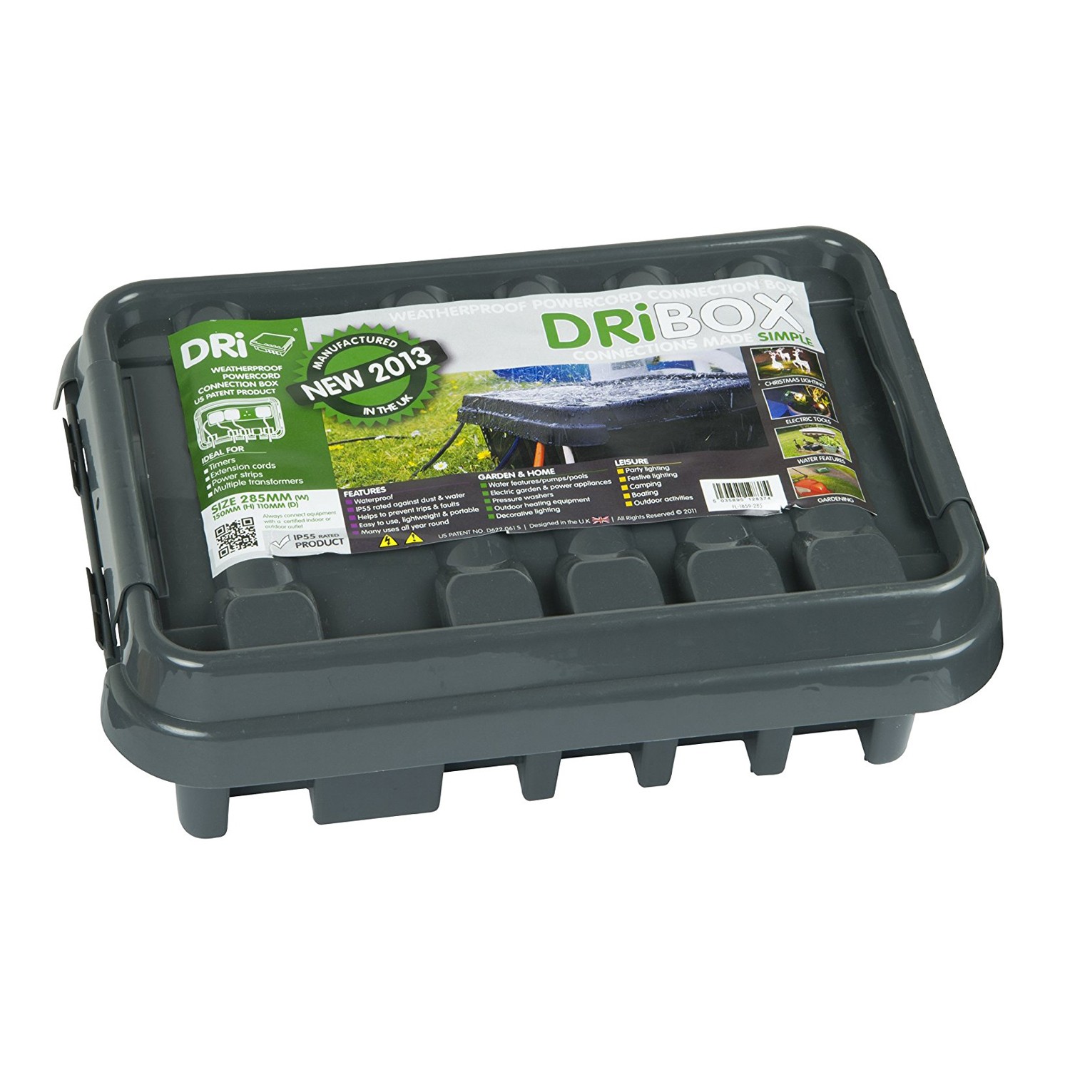 Dribox Weatherproof Connection Box IP55 Outdoor Enclosure Plugs Sockets - DB330B gallery