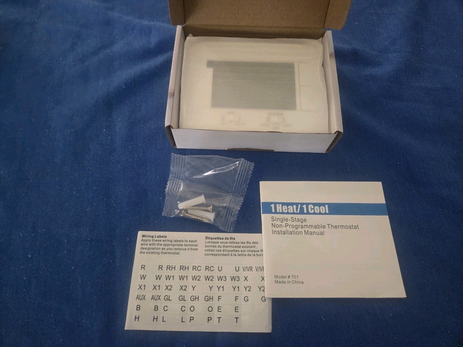 AW701 Non Programmable Thermostat for Home 1 Heat/ 1 Cool Single-Stage System gallery