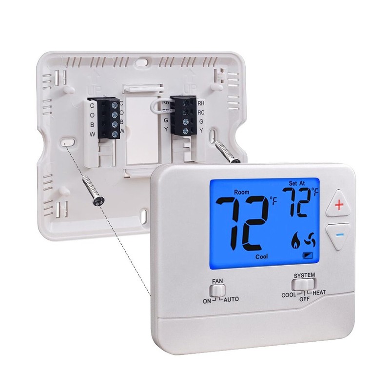 Digital Wall Electronic Non Programmable Single Thermostat 701 Heat / Cool gallery