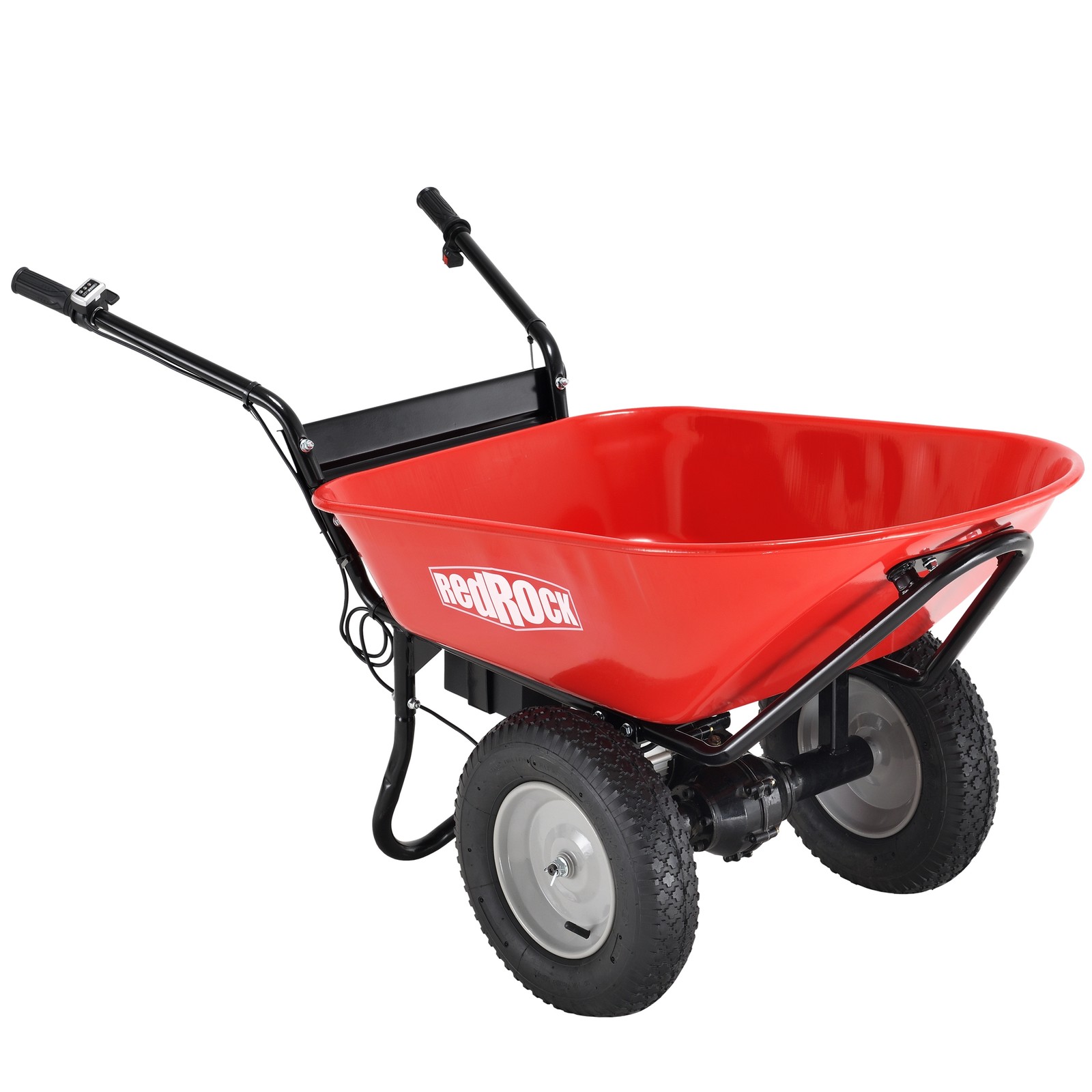 Electric Wheelbarrow Utility Cart - 24V 330lbs Load Capacity for Outdoor Garden gallery