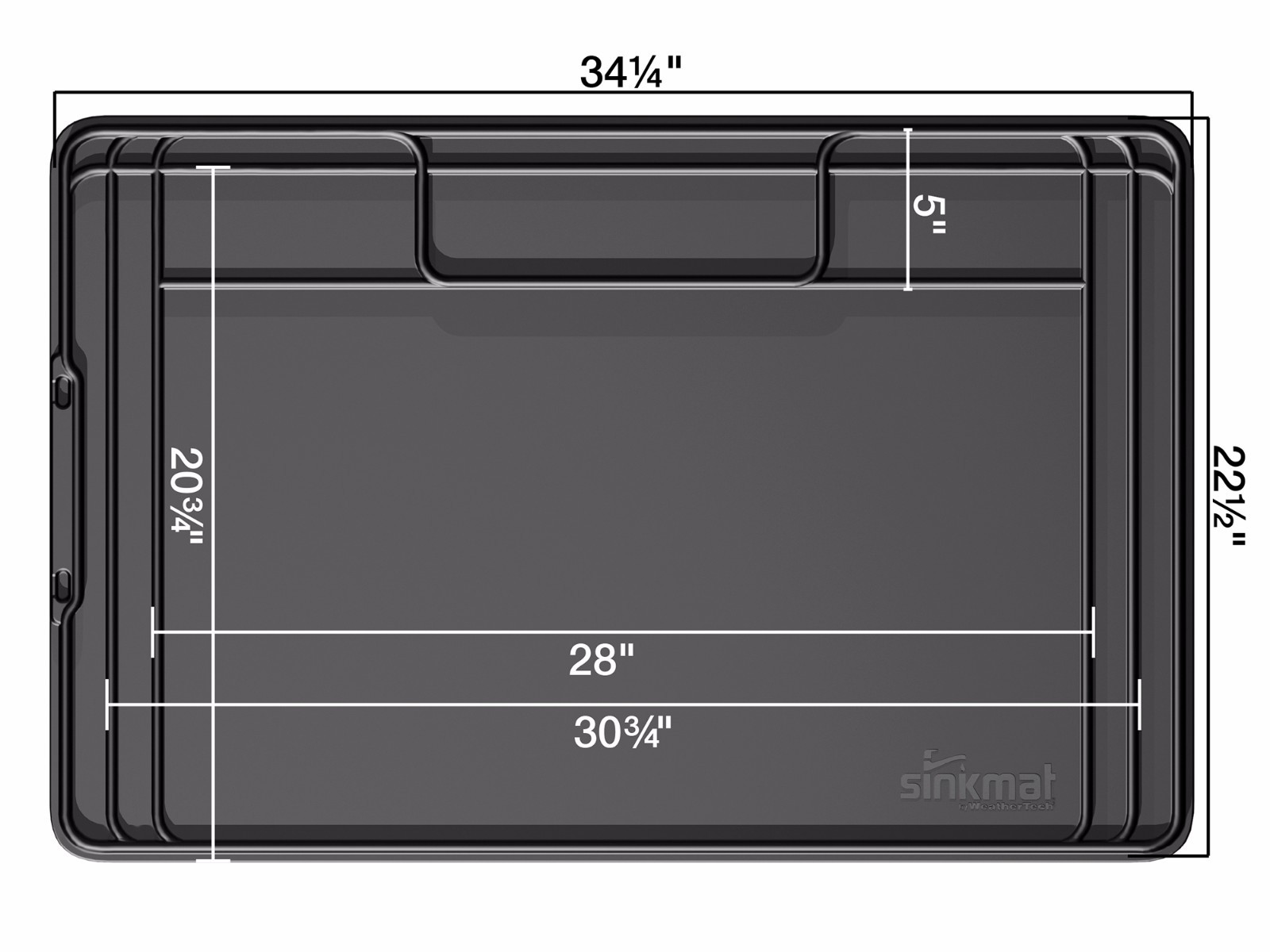 WeatherTech SinkMat - Spill-Proof Under Sink Mat - Holds 1 Gallon - USA gallery