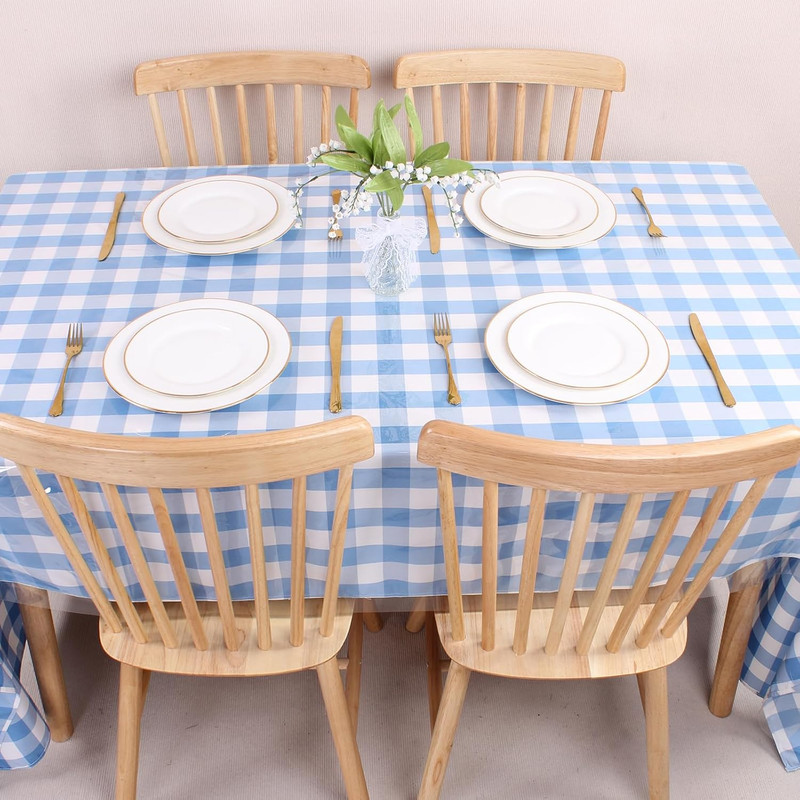 Clear Plastic Table Cover Protector 54 X 54 Inch Square Transparent Sheet Tablec gallery
