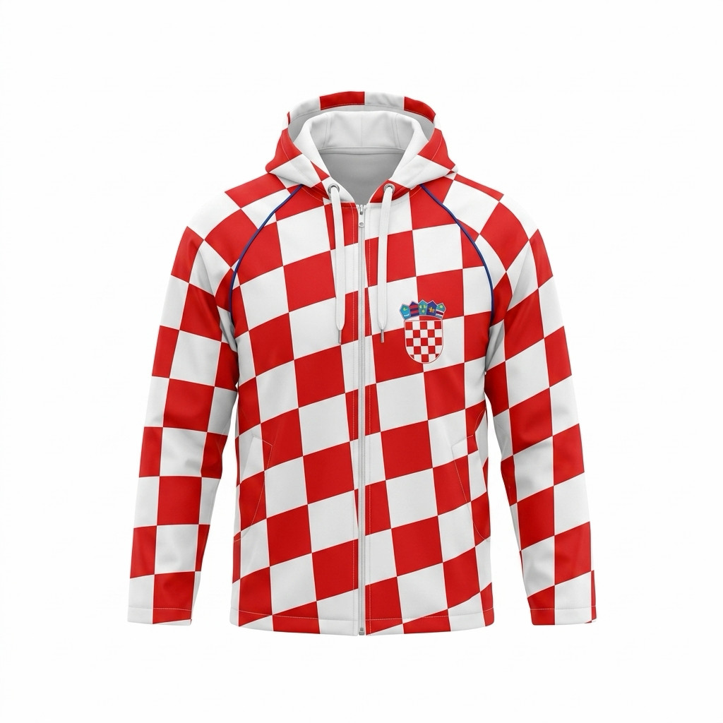 CROATIA Jacket Checks Hrvatska Sizes S M L XL XXL Brand New Šuškavac MEL stock gallery