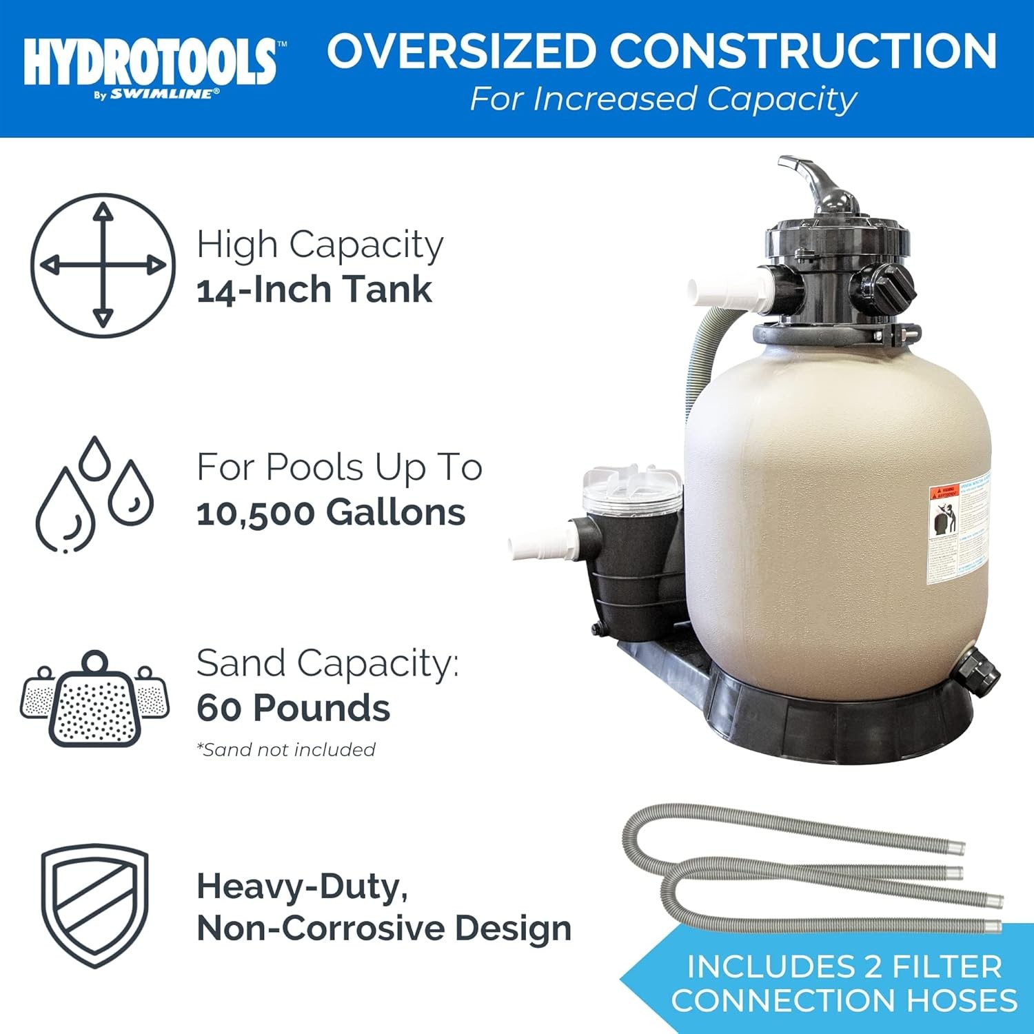Sand Filter SWIMLINE 14 2400 GPH Pump gallery