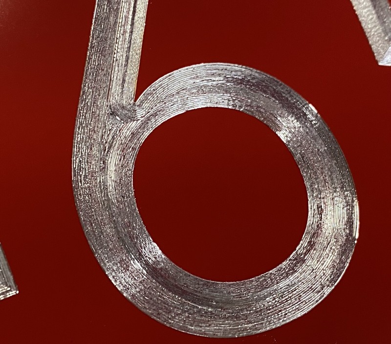 Engraved Personalized Custom House Number Street Address RED Metal 12x5 Sign gallery