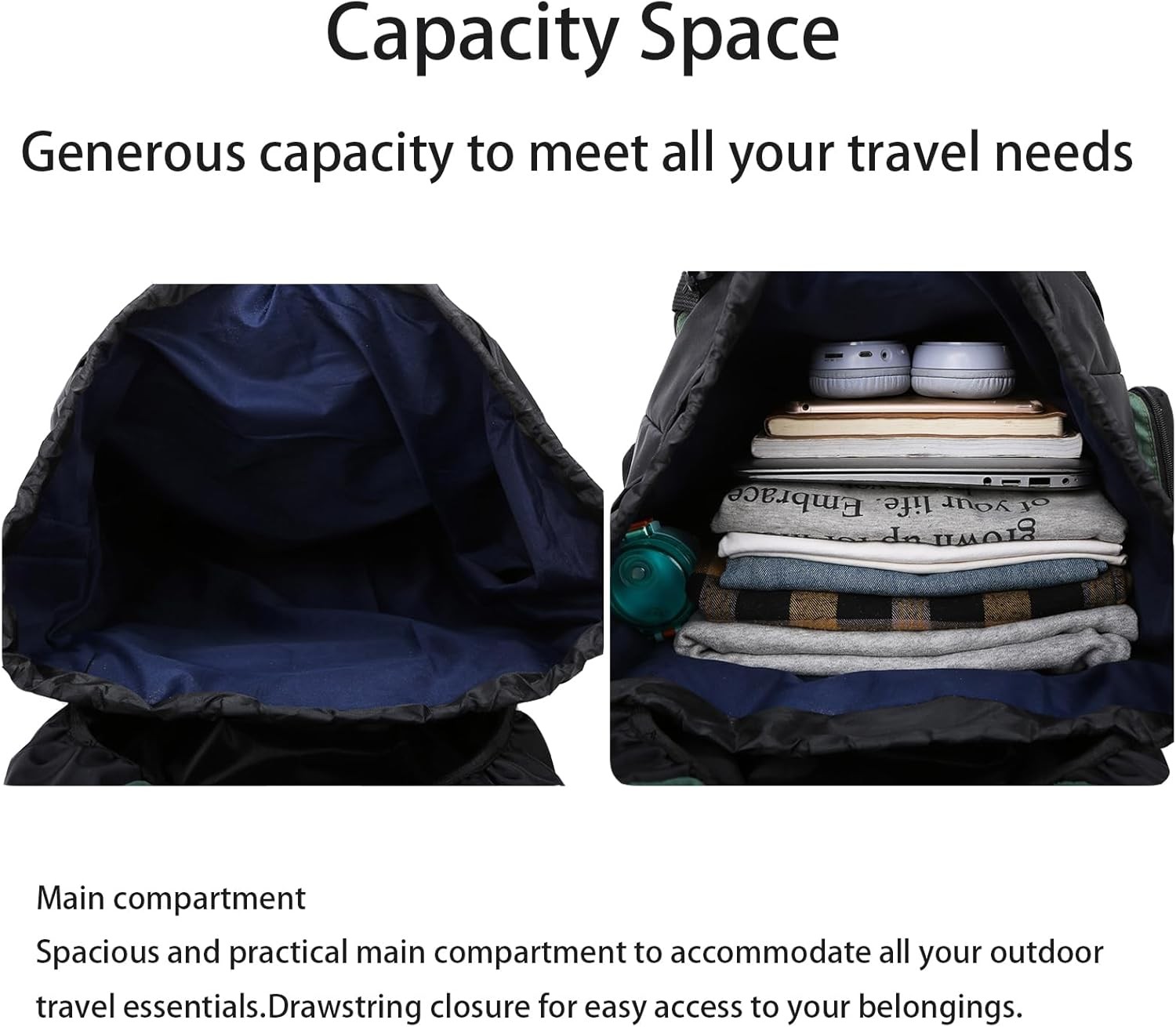 70L Hiking Backpack Large Camping Pack Backpacking Bag Rucking Backpack 3