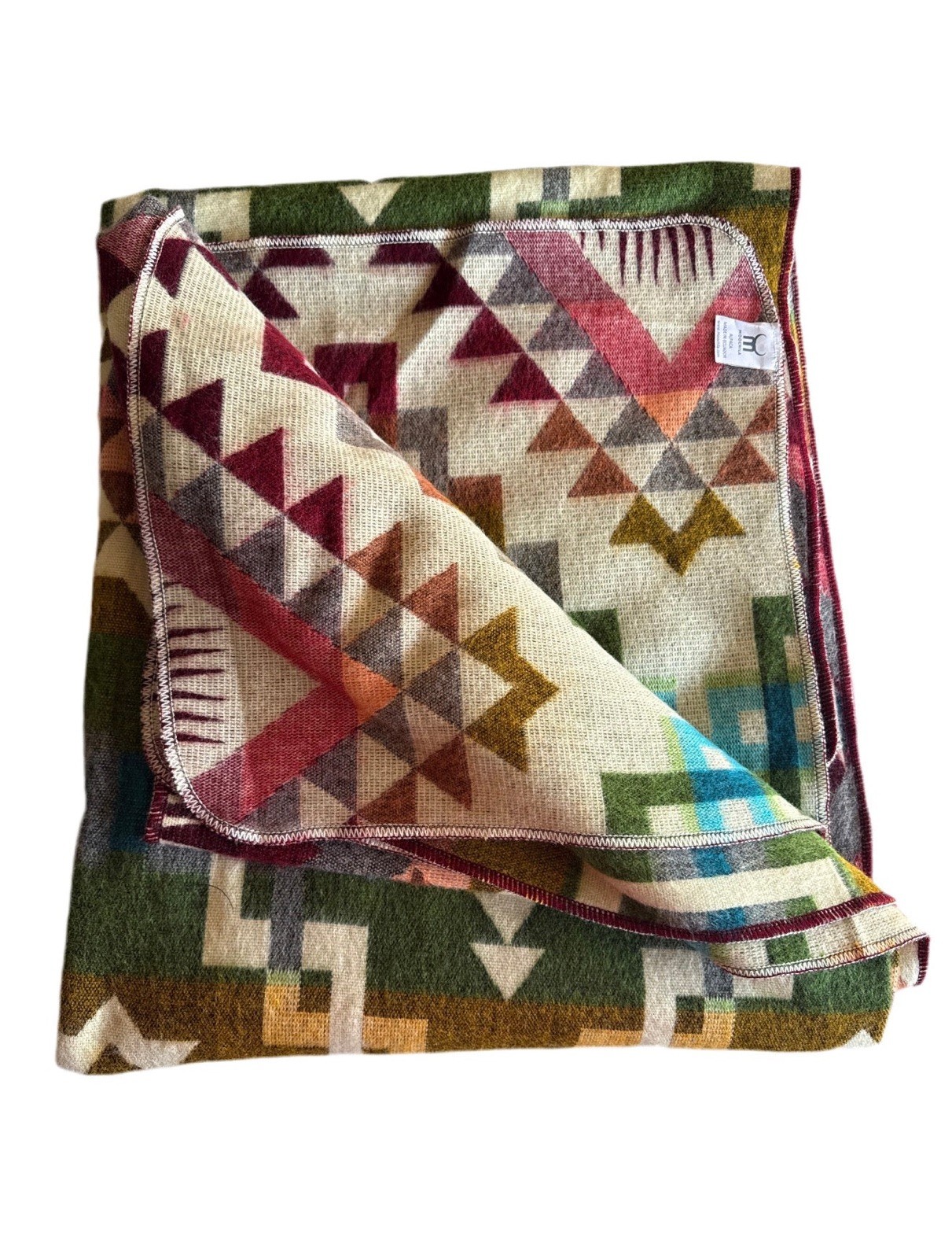 Alpaca Blanket - Cozy Colorful Native Pattern Throw - Made in Ecuador - 202613 gallery