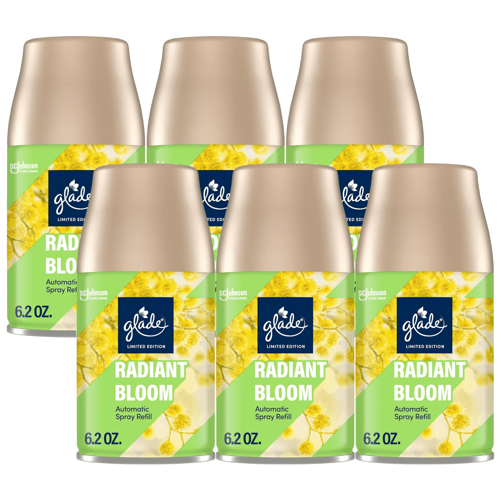 Glade Automatic Spray Refill, Radiant Bloom Scented Air Freshener 6 Pack gallery