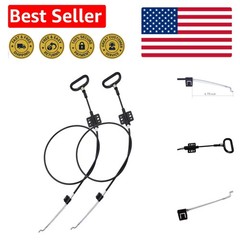 2 Pieces Recliner Release Cable Replacement D-Ring Pull Handle, Exposed Lengt…