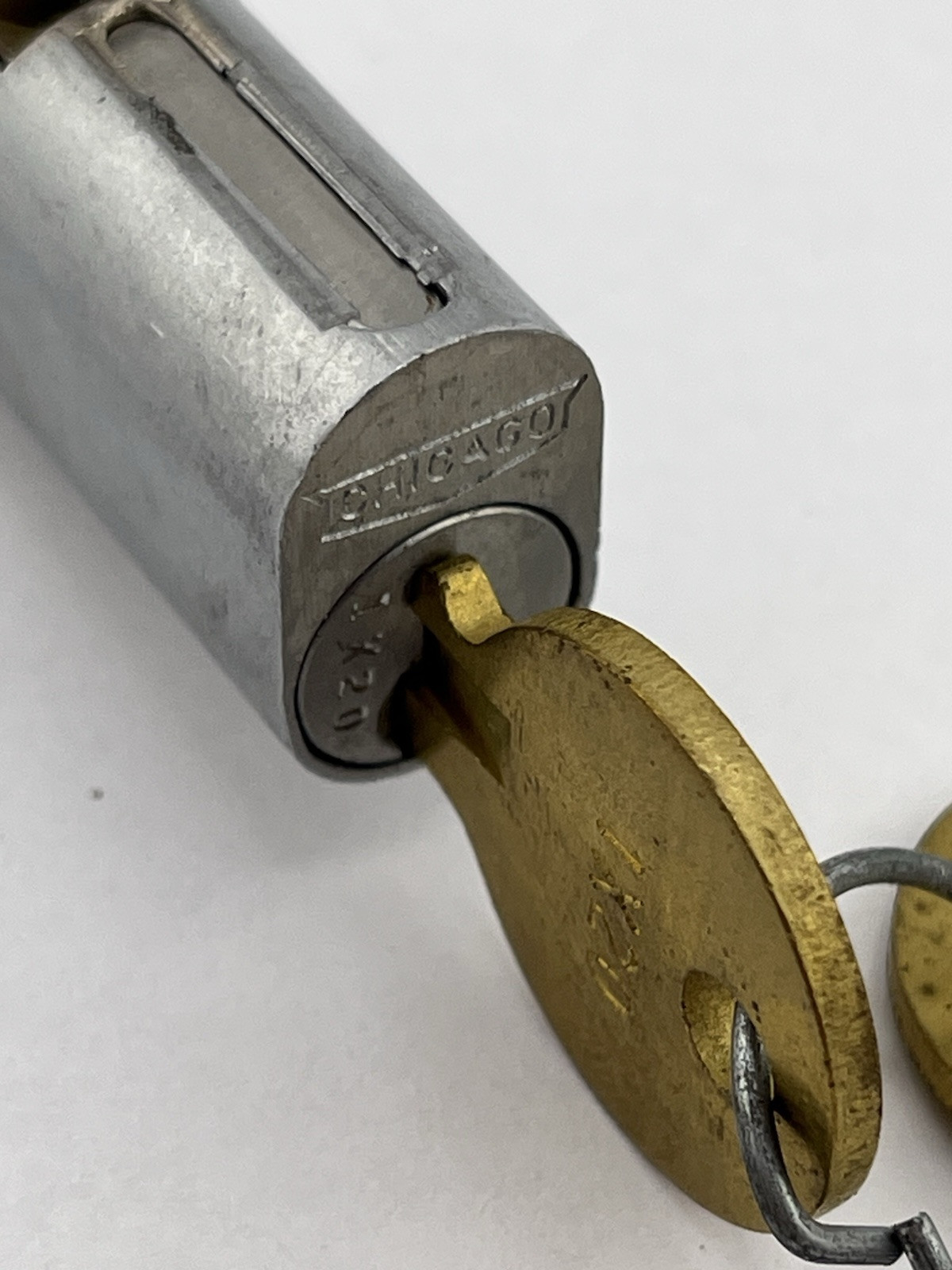 Chicago File Cabinet Lock Cylinder 5001-50 Keyed Alike 1X20 Vintage USA Made NOS gallery