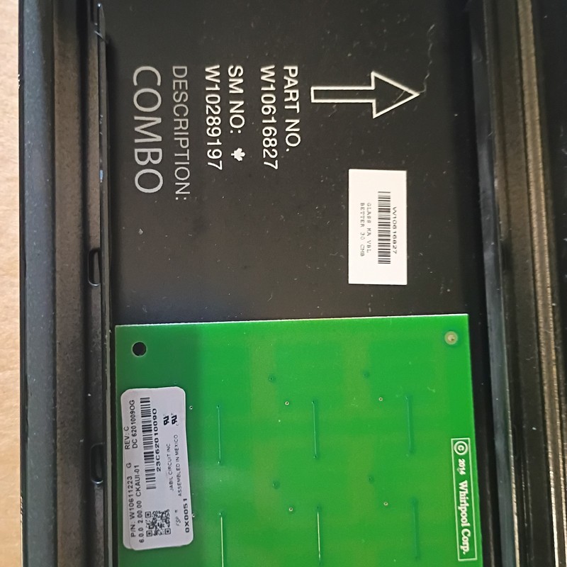 Whirlpool Wall Oven Touch Control Panel Display used. W11093254 gallery