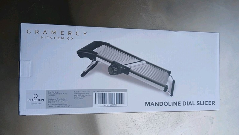 Gramercy Kitchen Co. Adjustable Stainless Steel Mandoline Dial Slicer NEW gallery