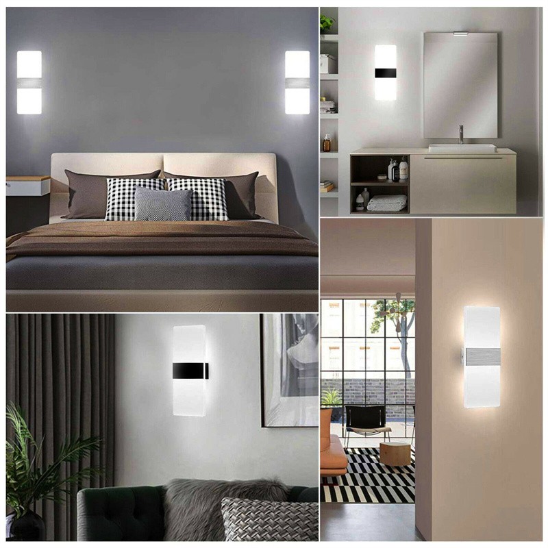 Modern Square LED Wall Light Up Down Lamp Indoor Home Sconce Lighting Fixture gallery