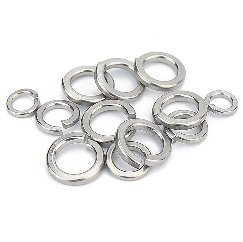 A2 Stainless Steel Split Spring Lock Washers DIN 127B Metric M2-M30 GooBetter gallery