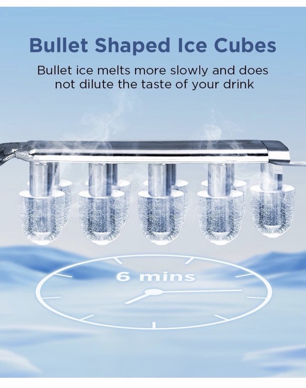Nuggut Ice Maker Countertop, Portable Ice Machine with Self-Cleaning gallery