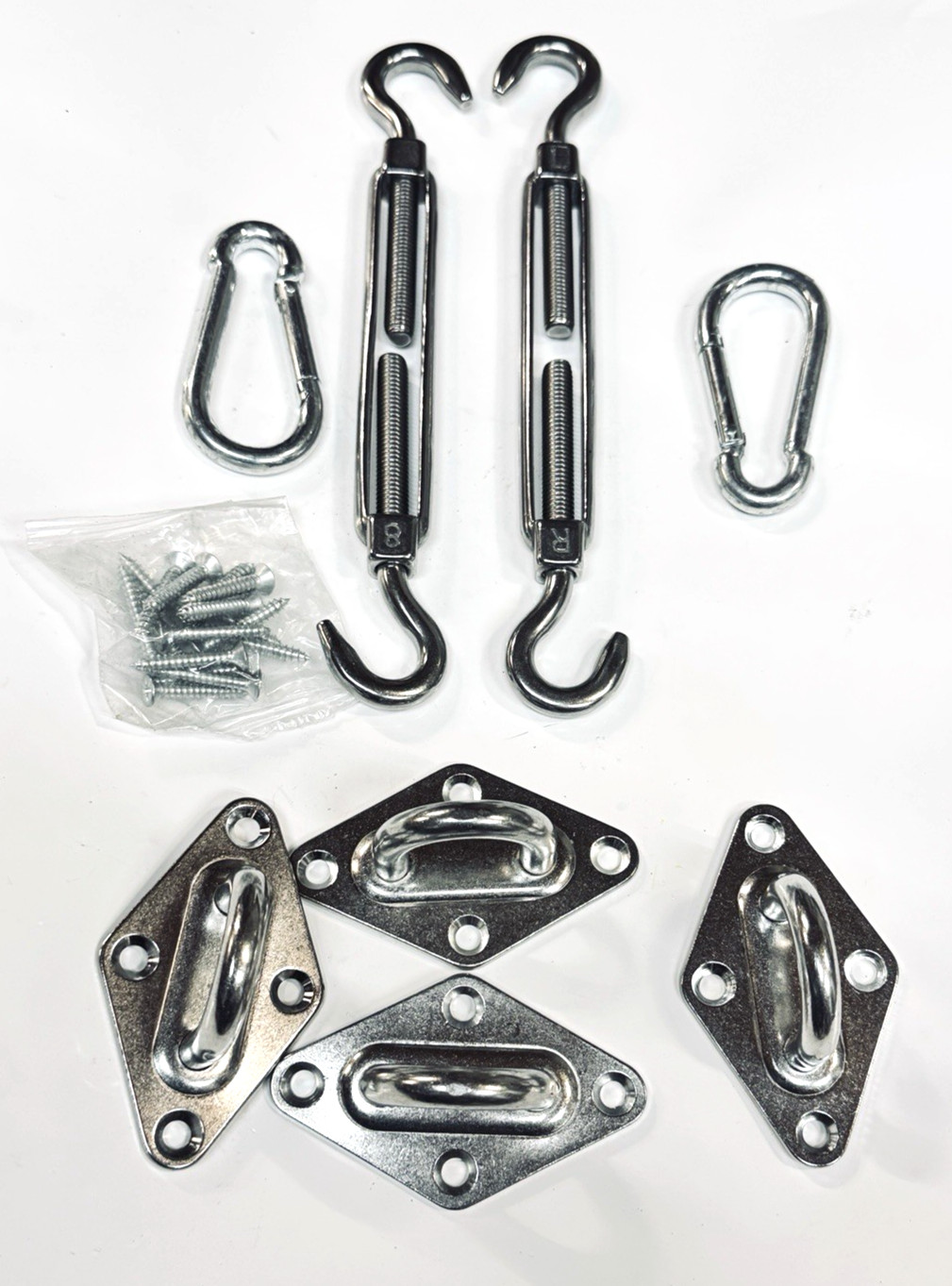Windscreen4less Hardware Kit 8" for Square and Rectangle Sun Shade Sail gallery