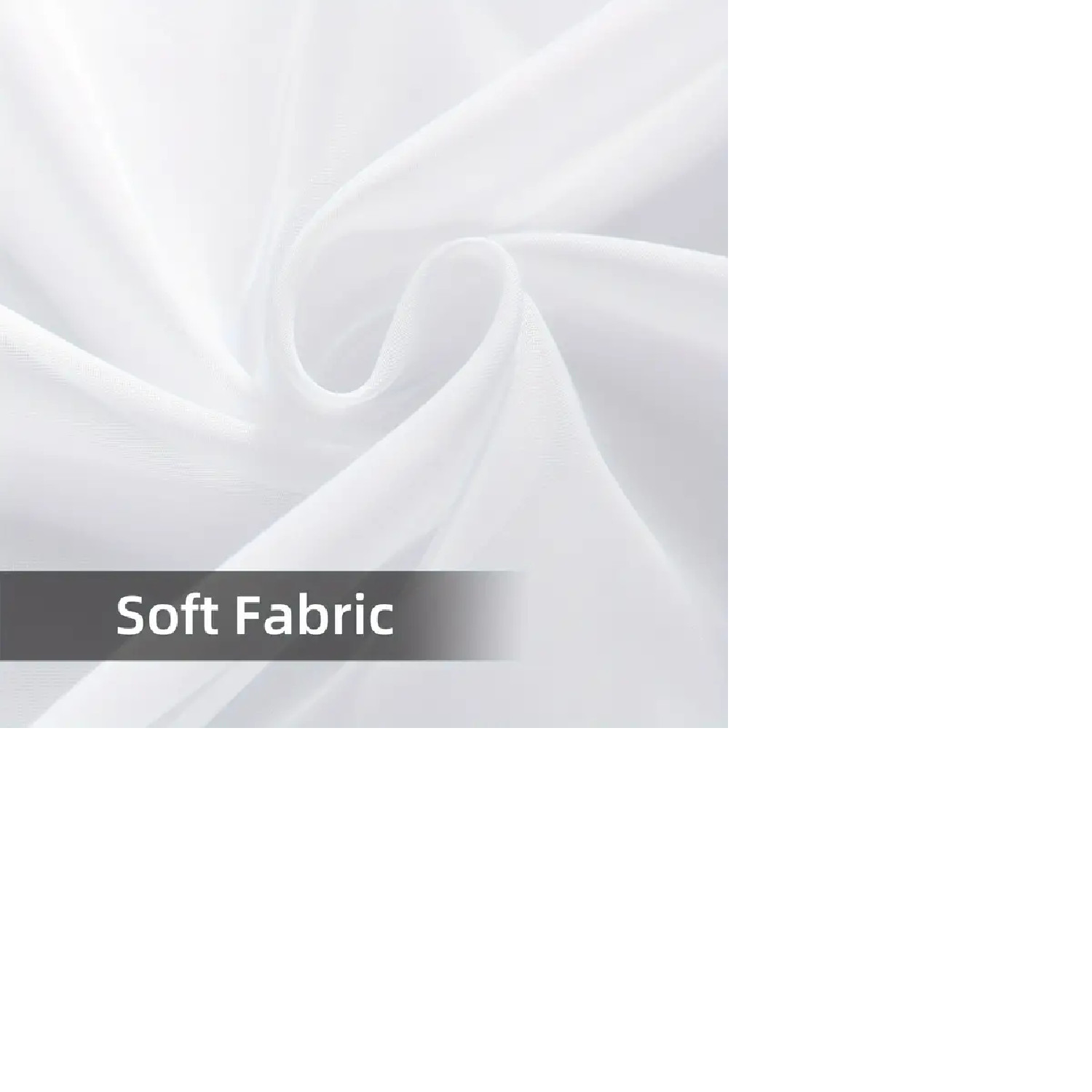 4 Panels ,Voile Sheer Window Curtains , Rod Pocket W52 x L90 gallery
