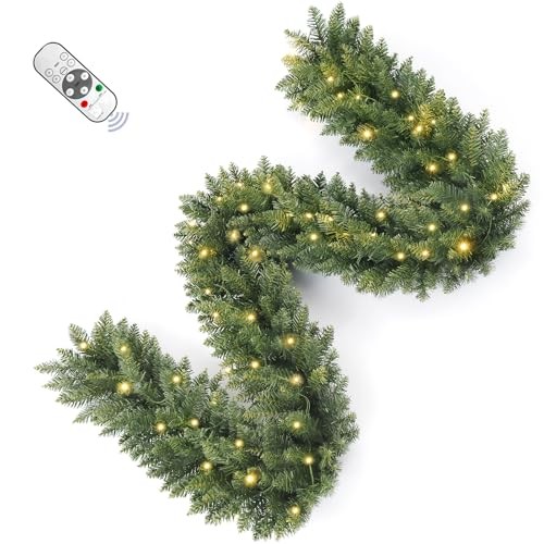 9FT Pre-Lit Artificial Battery Operated Polyvinyl Chloride (PVC) Green 9FT gallery