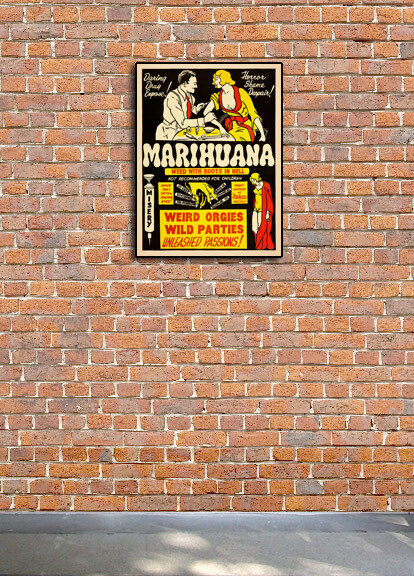 Marijuana 1930s Smoking Reefer Madness Vintage Style Movie Poster - 18x24 gallery
