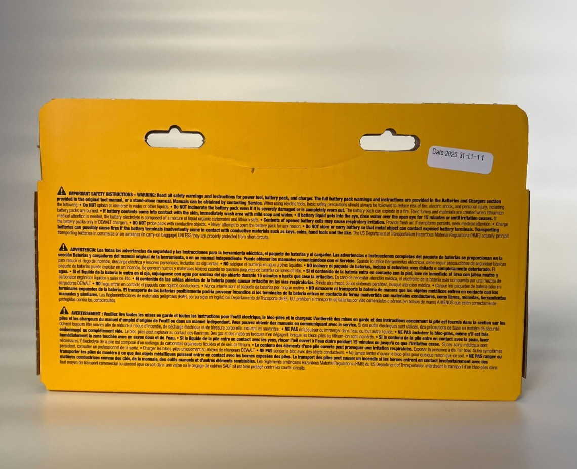 [NEW] (DCB606C) DEWALT20V/60V MAX* FLEXVOLT® 6Ah Battery Kit gallery