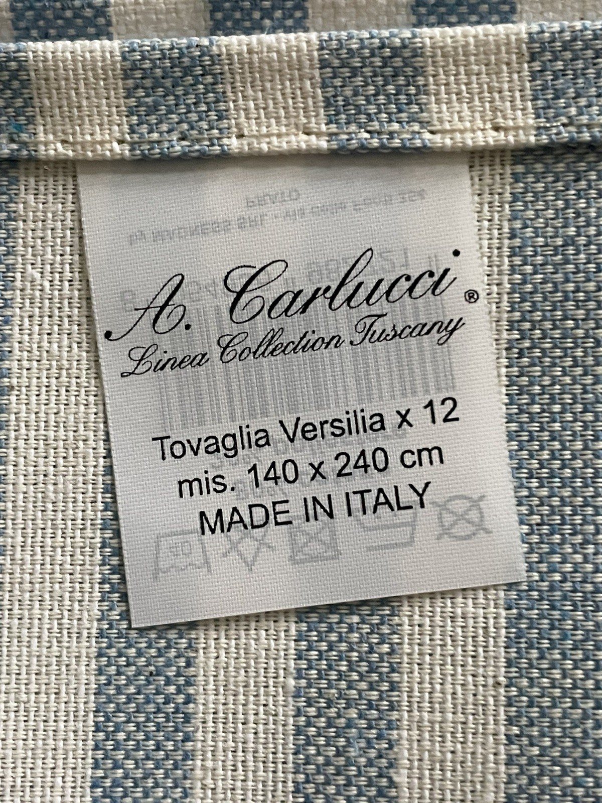 Italian Tablecloth, Blue And White gallery