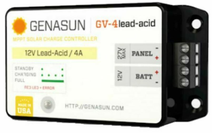 GENASUN GV-4-PB-12V, 4A MPPT CONTROLLER FOR 12V LEAD ACID BATTERIES gallery