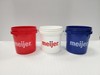 Meijer Red, White & Blue Mini Bucket 4" Tall HTF Fast Shipping 3pk. gallery