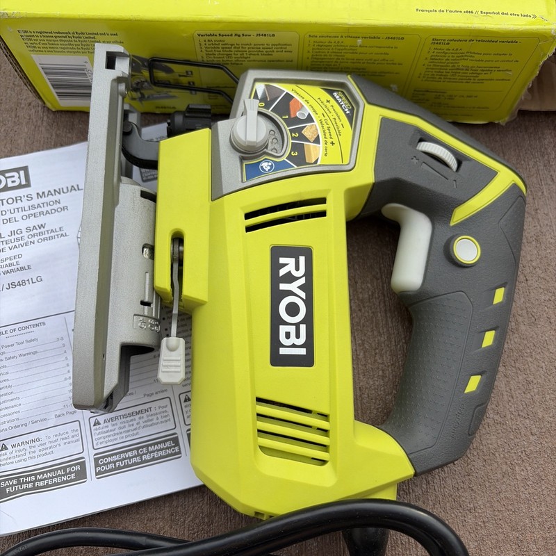 Ryobi JS481LG 4.8Amp Variable Speed Jig Saw Free Shipping gallery
