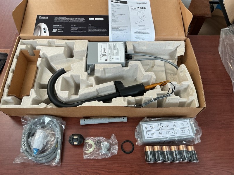 NEW Moen 7565EVBL Align Smart Voice/Wave PullDown Kitchen Faucet MatteBlack B166 gallery