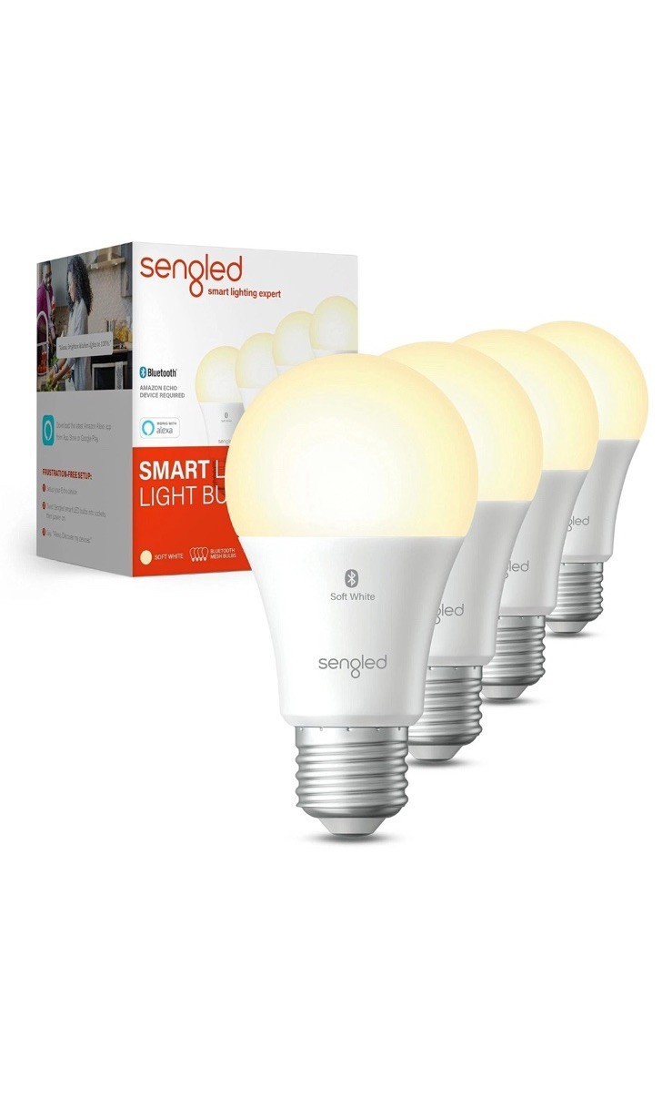Sengled Smart LED Light Bulb Bluetooth For Alexa E26 A19 Soft White 800LM 4 Pack gallery