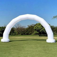 Large 21Ft Half-Circle Inflatable Arch with built-in blower – White