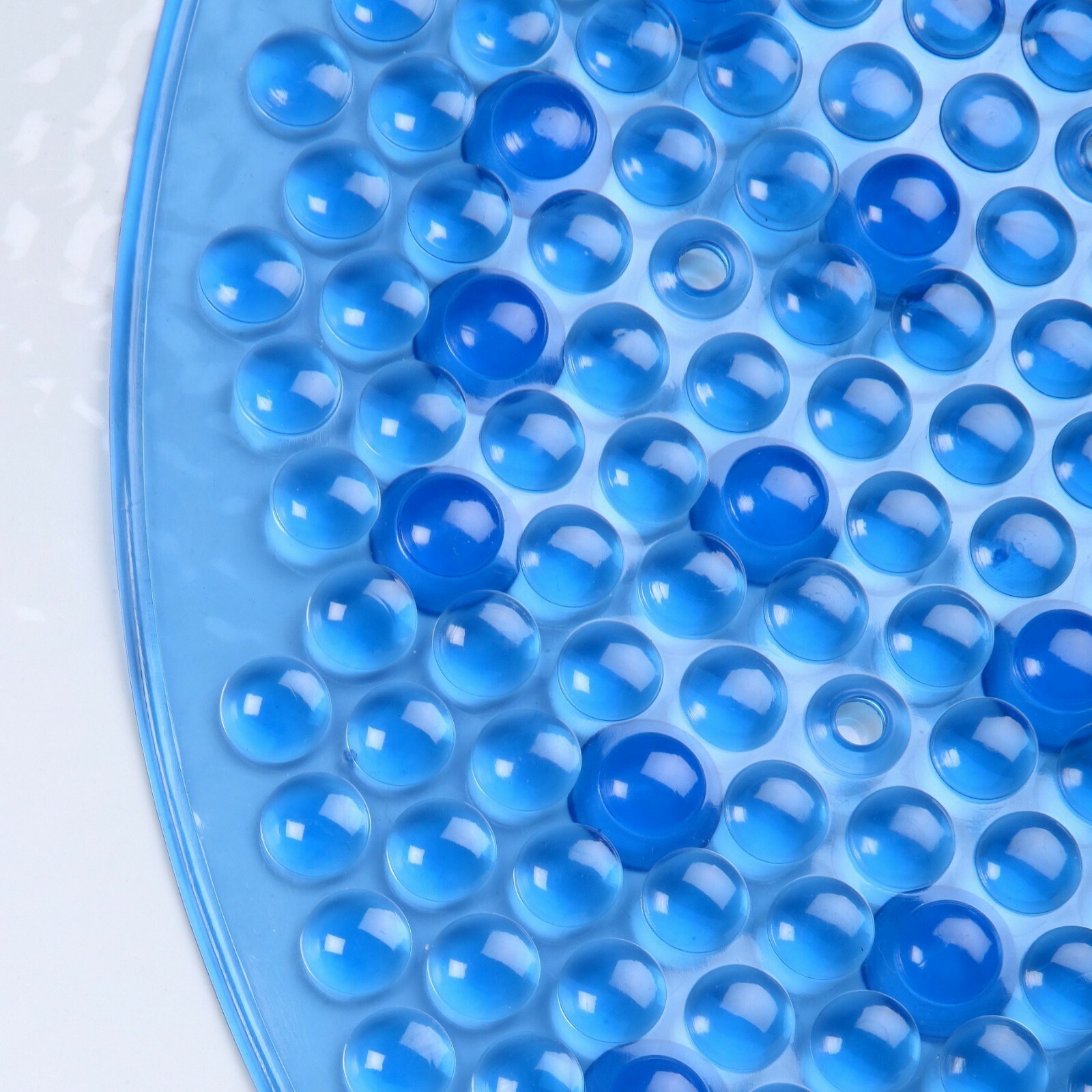 Mildew Resistant Bath Safety Mat with Suction Cups: Blue Non-Slip Bathtub Mat gallery