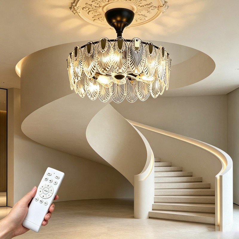 Adjustable Brightness Crystal with Remote Modern Decor Lamp for Conservatory gallery