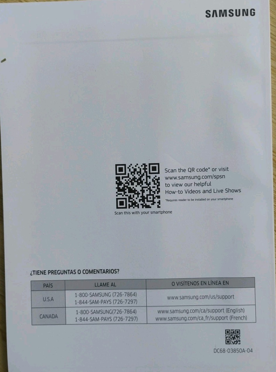 Samsung Washer Manual/Book Instruction WA45M3100A* / WA45N3050A(New Original) gallery