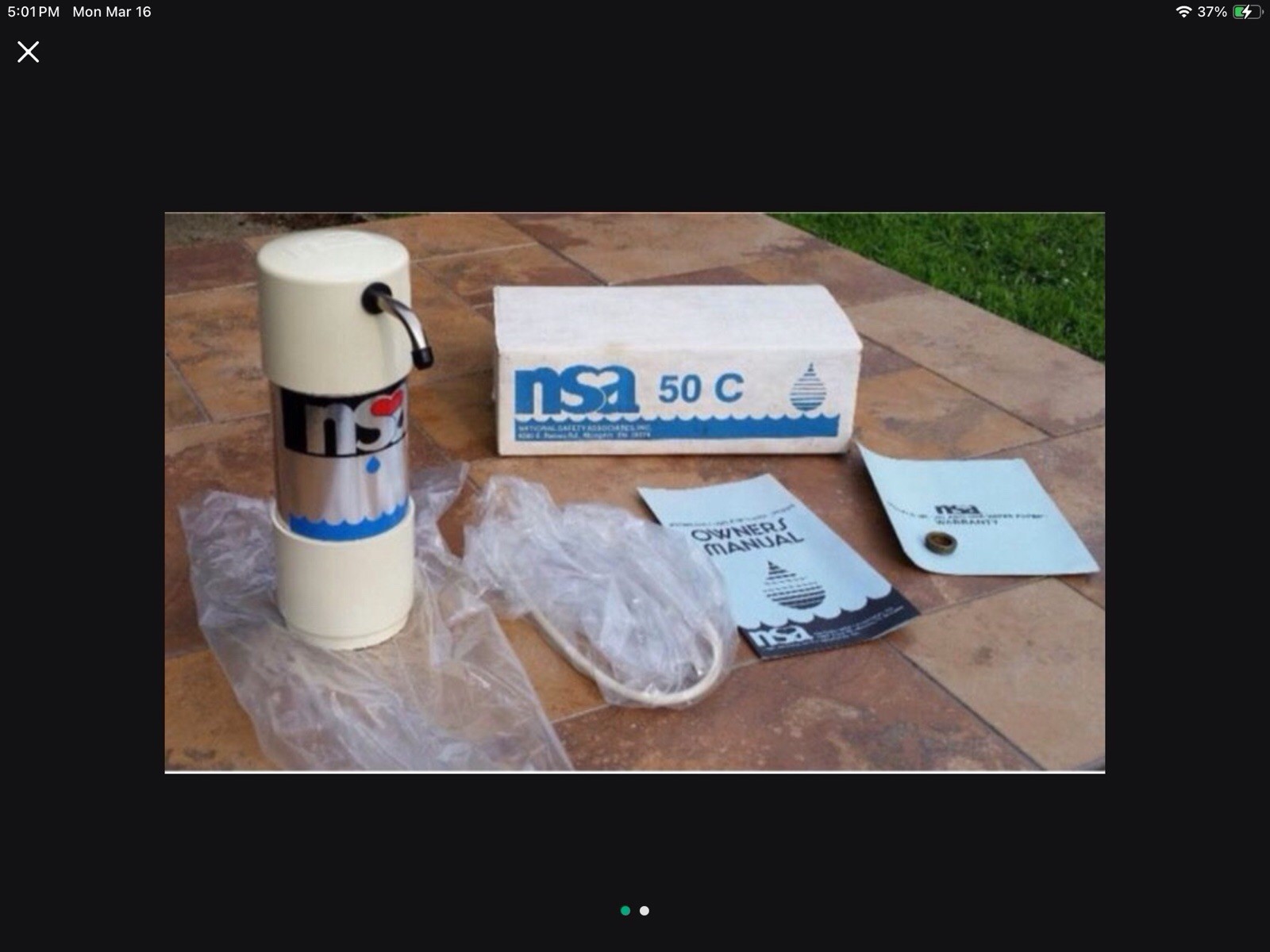 NSA Water Treatment Filter Bacteriostatic Unit - Model NSA 50C gallery